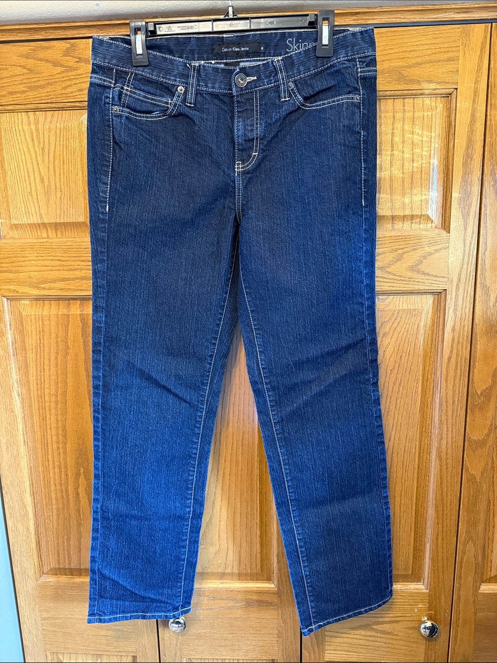 Calvin Klein Women’s Dark Blue Skinny Jeans-Size:10/31” inseam